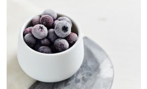 Frozen British Blueberries in a Pot